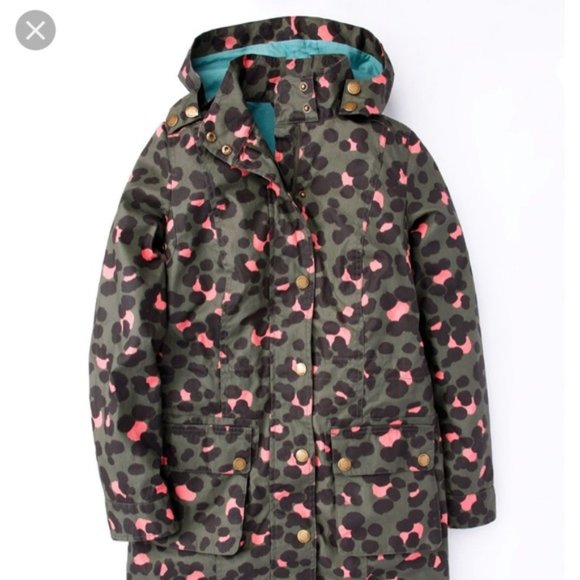 Boden Jackets & Blazers - BODEN | Leopard Spot Print ‘Festival' Spring Parka Trench Coat Sz 14